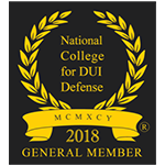 National College for DUI Defense | MCMXCY | 2018 | General Member